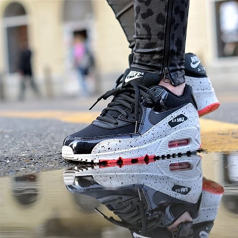 Оригинальные подлинные мужские кроссовки для бега NIKE AIR MAX 90, незаменимые спортивные уличные кроссовки, спортивная Дизайнерская обувь, 325213-131