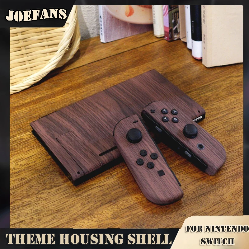 

NS Switch Joy Con Wooden Housing Shell Plastic Replacement Repair DIY Housing Shell for Nintendos Switch JoyCon Game Accessories