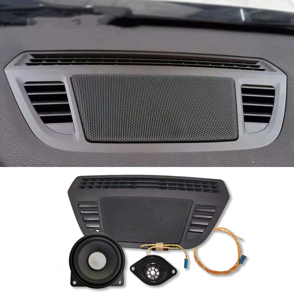 

Car dashboard speaker stickers decoration For BMW f47 f48 X1 X2 series tweeter audio loudspeaker center control outer casing