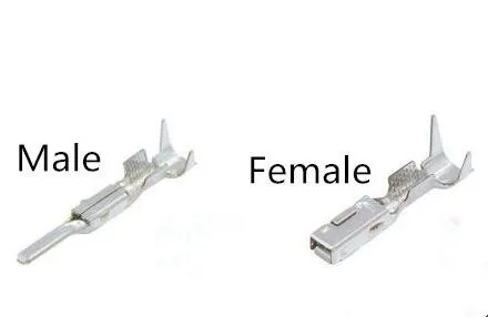 50/100sets/lot Male And Female Crimp Terminals(Pins) For Honda Headlight Speaker Plug Connector 6189-7423 6181-6850