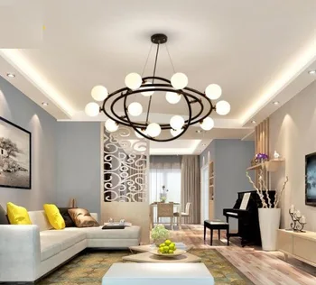 

Postmodern Galaxy Led Chandeliers Simple Creative Living Room Dining Glass Hanging Lighting Nordic Bedroom Kitchen Study Fixture