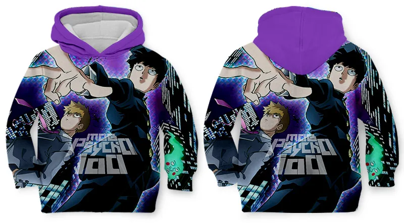 Mob Psycho, 100, WHOSONG, 3D, аниме, толстовки, веселые комиксы, японский популярный мультфильм, толстовка для мальчиков, длинный рукав, забавная толстовка с капюшоном