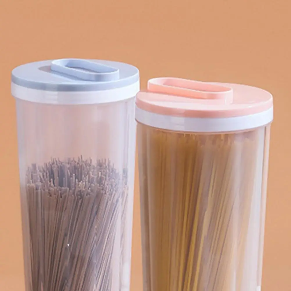 2 Pcs 2L Tall Clear Spaghetti Pasta Storage Container with Adjustable Lid,Multi-Purpose  Plastic Kitchen Food Storage Jar - AliExpress