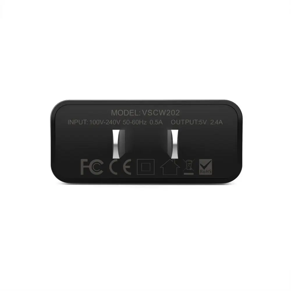 USB зарядное устройство Vinsic 12 Вт двухпортовый USB Адаптер зарядного устройства для путешествий 5 в 2,4 А для iPhone X 8 7 6 Xiaomi зарядное устройство US Plug быстрое настенное зарядное устройство