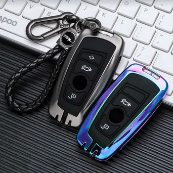 

Galvanized Alloy Car Key Case For BMW F10 F30 F20 3 5 6 X1 M1 GT 520 525 520I 530D E34 E46 E60 E90 Keychain Bag Remote Fob Cover