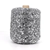 50G Acrylic Hand Knitiing Yarn Cotton Wool Crochet Yarn 3mm+6mm Sequins Thread For DIY Knitiing  Grament 4