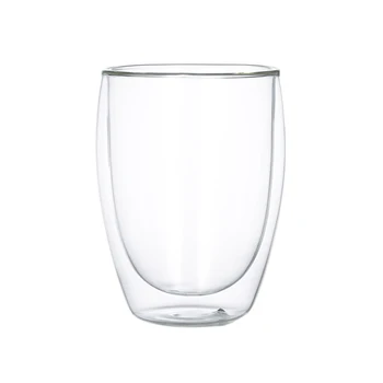 

New Double Coffee Mugs 450ml Wall Glass Cup Beer Coffee Cup Set Handmade Beer Mug Glass Tea Cup Drinkware Milk