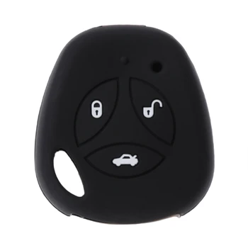

3 Buttons Silicone Car Key Fob Case For LADA Priora Kalina Granta Sport Sedan Vesta X-Ray Protection Decoration Stretchable
