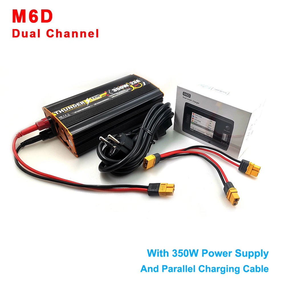 350 Вт источник питания с ToolkitRC M6D 500 15A 2 6S Двухканальный для Lipo LiHV Lion Gaoneng Tattu батарея