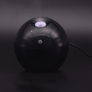 

Mini Ball 130Ml Air Humidifier Electric Aroma Diffuser Aromatherapy Essential Oil Cool Mist Maker 7 Color Light Black