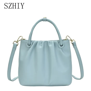

Fashion Women Shoulder Bag Designer Crossbody bags Luxury PU Leather Handbags Cloud Multilateral Sweet Small Black Simple Color