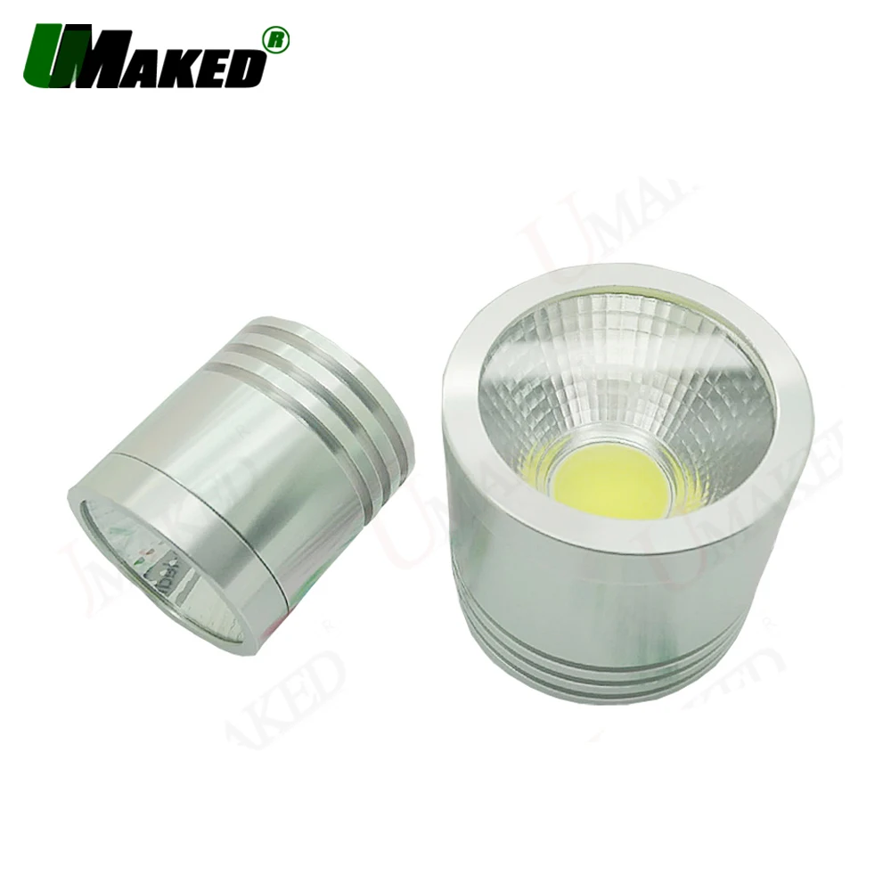 

2pc 3W 5W 7W LED Alumimun Lamp Head Kit light Spotlight/LED COB Bulb main house+heat sink PCB+Len+COB Chip+Driver free shipping