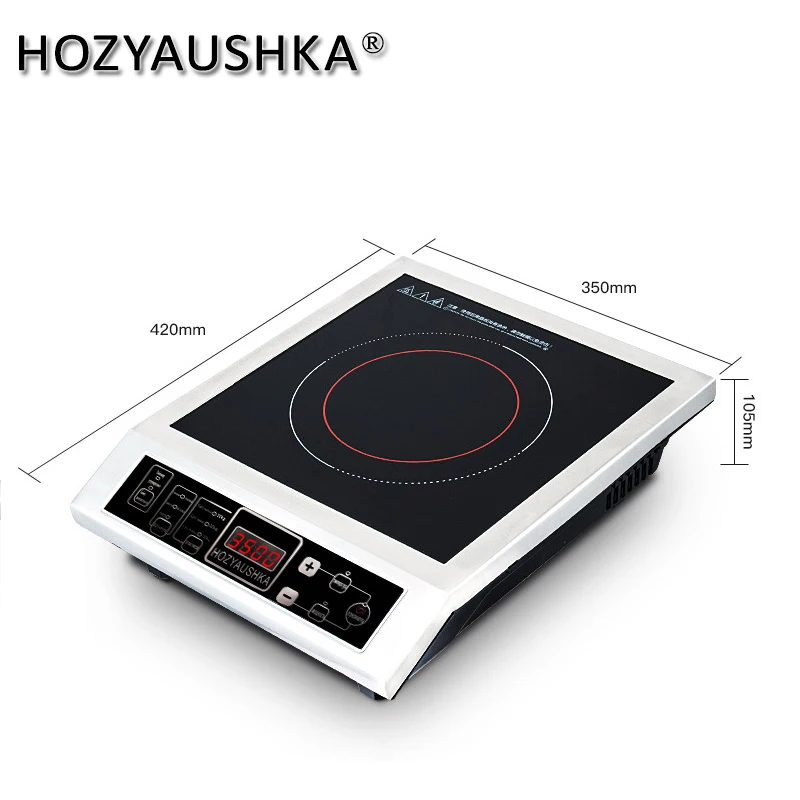 High-power induction cooker 3500W commercial stainless steel induction cooker household stir fry battery images - 6