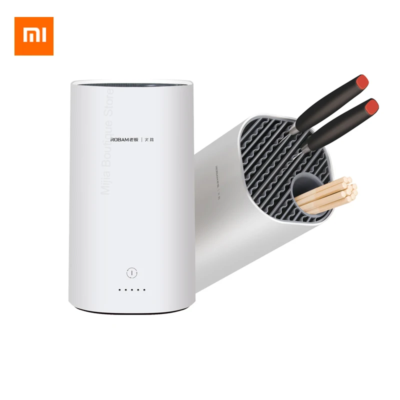 Xiaomi УФ Автоматический дезинфекционный нож и держатель для палочек 360 градусов сушильная система кухонная бытовая многофункциональная стойка
