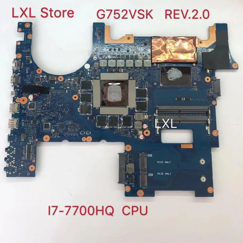 G752VSK Rev.2. 0 GTX1070 I7 7700 CPU материнская плата для ASUS G752 G752V G752VS Материнская ноутбука 100%