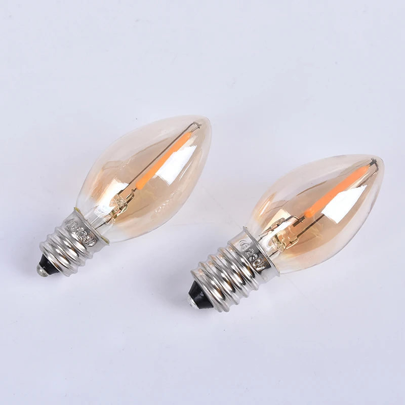 E14/e12 C7 Led Bulb 0.5w Led Lamp Filament Light Chandelier Led Edison Bulbs - Led Bulbs & Tubes - AliExpress