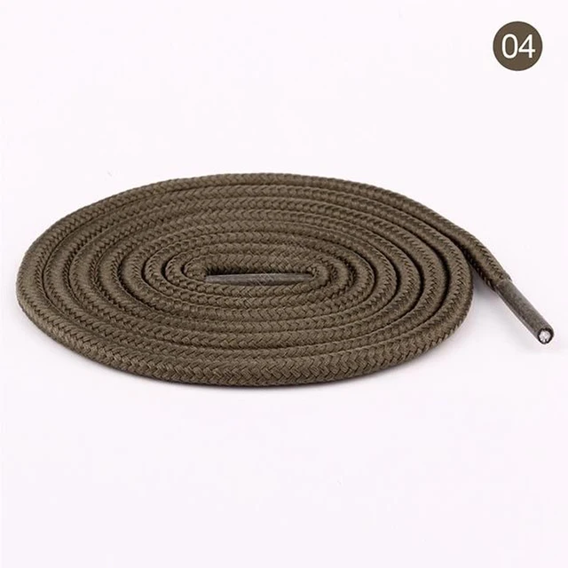 2022 New Shoelace Unisex Ropes Multicolor Waxed Round Cord Dress Shoe Laces Diy High Quality Solid 70-160Cm Colourful Shoelace 04