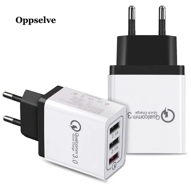 

Quick Charging QC 3.0 Fast 3 USB Wall Charger For iPhone Samsung Xiaomi mi 9t Huawei Quick Charge Charging Adapter Mobile Phone