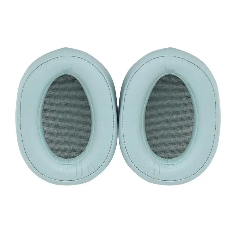 2 шт. Сменные подушки для наушников sony WH-H900N MDR-100ABN Прямая - Цвет: Светло-голубой