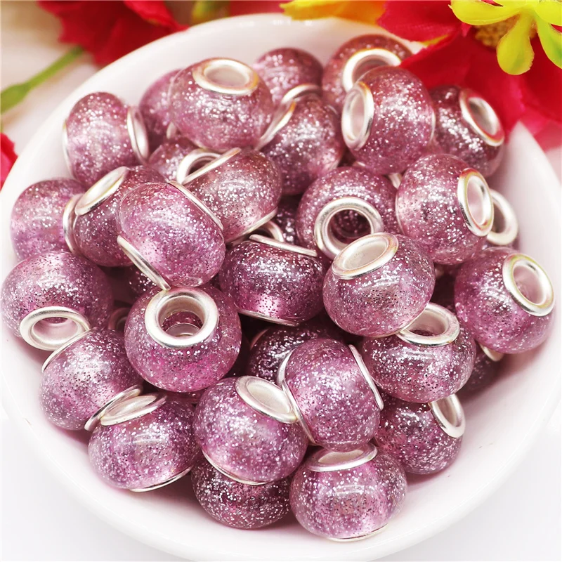 

10 шт., блестящие бусины диаметром 14 мм, 5 мм