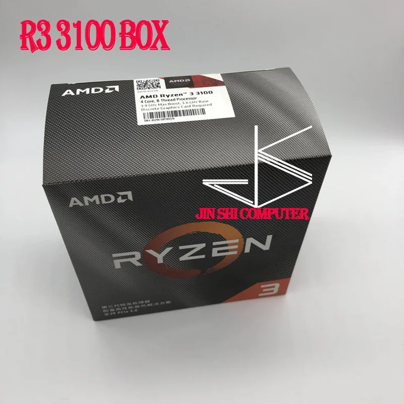 Amd ryzen 3 3100 r3 3100 3.6 ghz quad core oito thread 65w processador ...