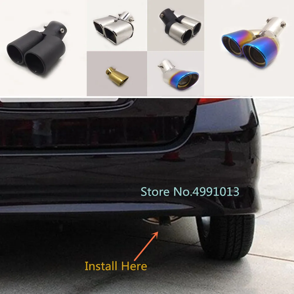 Для Honda Fit jazz 2004 2005 2006 2007 2008 2009 2010 крышка глушителя внешняя Торцевая труба