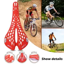 

Super Light Plastic Bicycle Saddle Mountain MTB Bike Saddle Seat PVC Cushion Sillin Bicicleta 6 Color Cycling Part Factory Agent