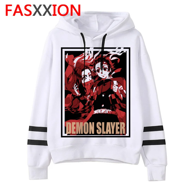 Demon Slayer мультфильм для мужчин/для женщин толстовки аниме унисекс harajuku эстетическое 90s Толстовка ulzzang Графический повседневное Мужской капюшон