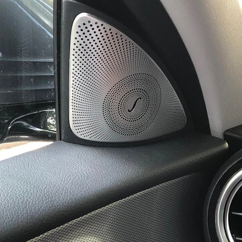

For Mercedes Benz New E class W213 16-17 Car-styling Door Stereo Speaker decoration decals auto Tweeter trim strips covers