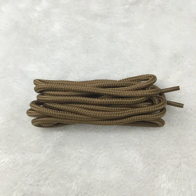 1 Pair Classic Solid Round Shoelaces Durable Polyester Shoe laces Boot Laces Sneaker Shoelace 21 Colors 70cm 90cm 120cm 150cm Yellow brown