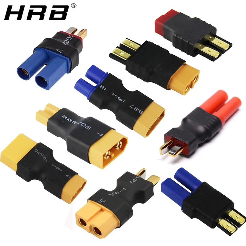 Adaptateur amassé entre câbles, connecteurs femelles, mâles, prise banane RC, bricolage de battérie, de XT60 vers XT90, EC5, EC3, TRX, T Deans, XT30U, | AliExpress