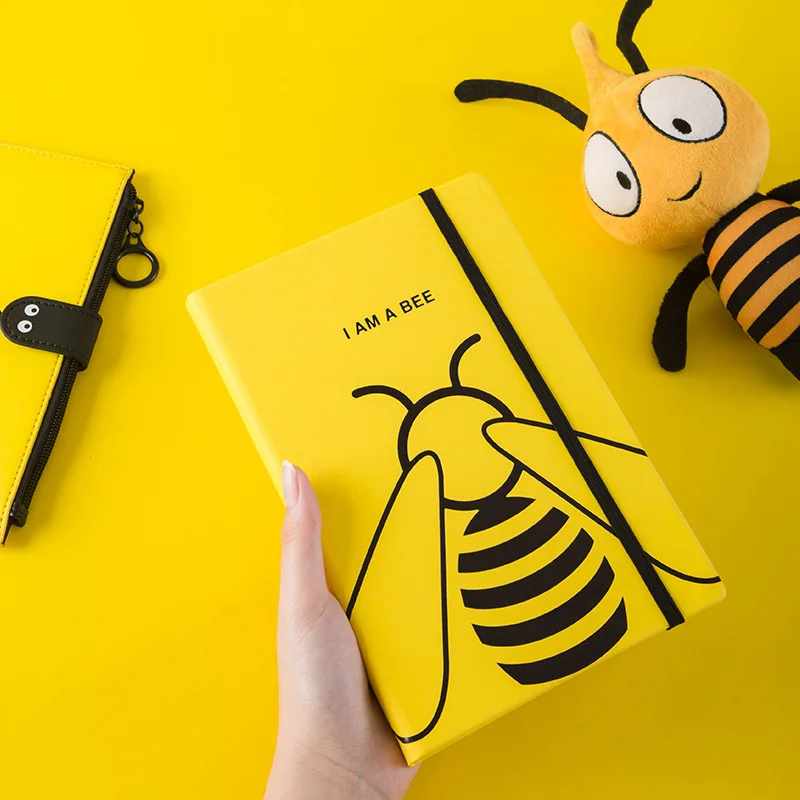 

A5 Cute Bee Lined Notebooks and Journals Lace Kawaii Agenda Planner Organizer School Notepad Travel Handbook Bullet Journal