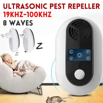

Electronic Pest Control Ultrasonic Pest Repeller Home Anti Mosquito Repellent Killer Rodent Bug Reject Mole Mice EU US Plug