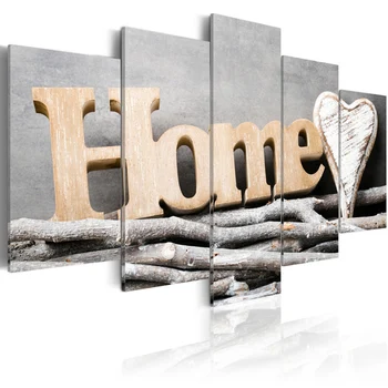 

5PCS Unframed Modern Art Painting Canvas Print Wall-Picture Home/Room Decoration Waterproof And Moisture-proof