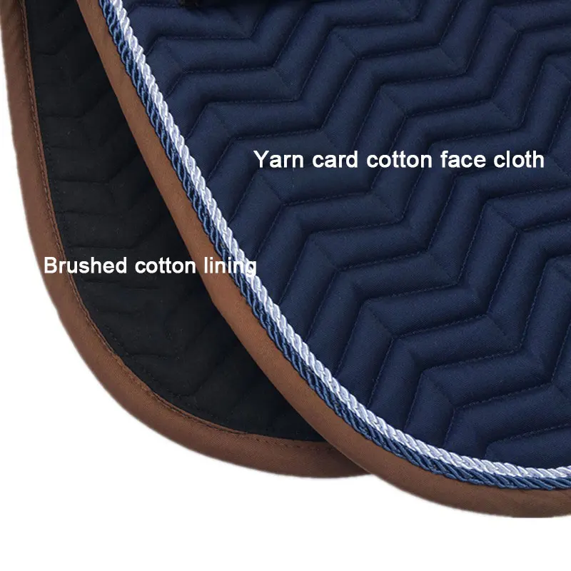 Honeycomb Cotton Large Composite Saddle Red/Blue/Dark Green Saddle Cushion Horse, Equestrian Supplies