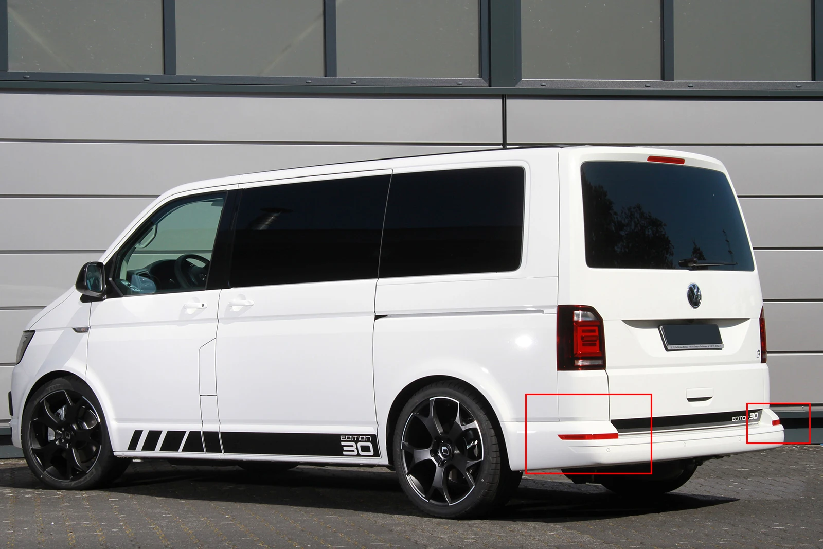 2 шт. для VW Transporter T6+ отражатель заднего бампера без светильник с красными линзами