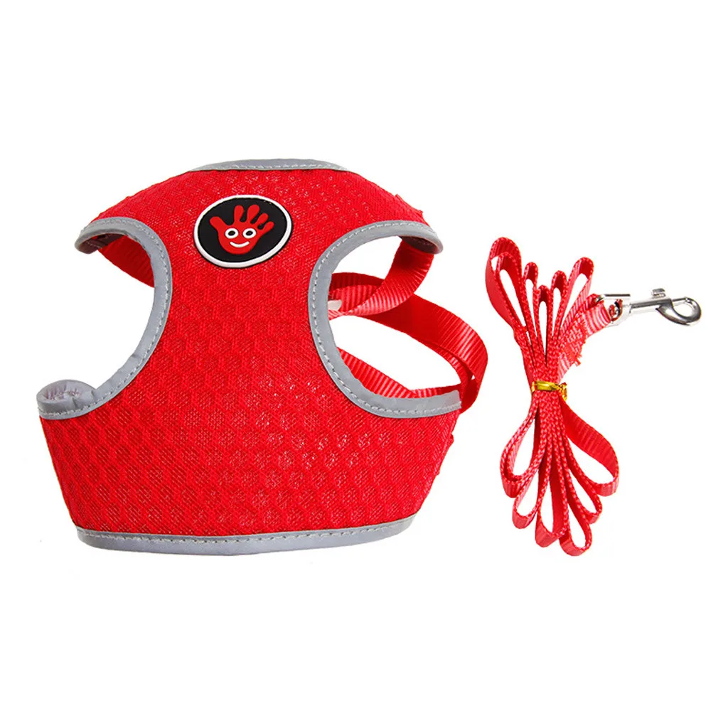 Dogs Cross The Road Safely With Reflective Strips Chest Back Traction Mesh Belt household accessories new arrivals best selling