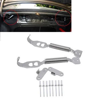 

Stainless Steel Auto Styling Tunning Boot Bonnet Springs Clips Pin Kit Hood Lock Panel Race Rally Security Voor Auto Kap