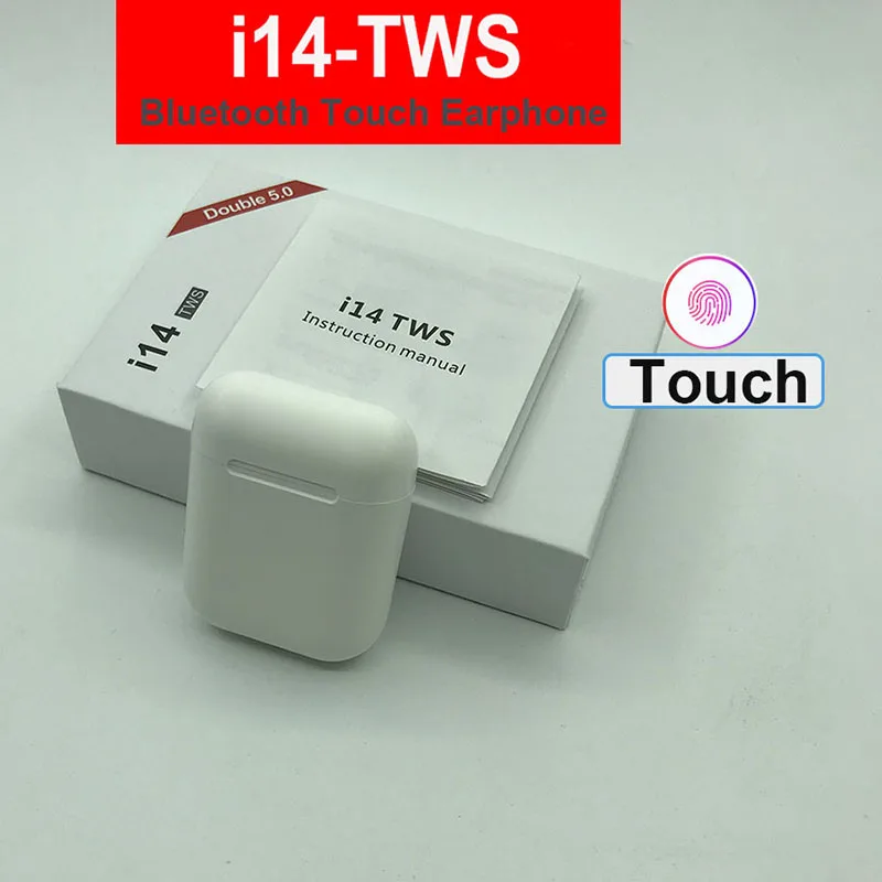 i14 white I20 TWS Беспроводной наушники Bluetooth 5,0 гарнитура i14 i11 i7s TWS 6D бас Беспроводной наушники pk i10 TWS i30 i12 i80 TWS i100 - Цвет: i14 white
