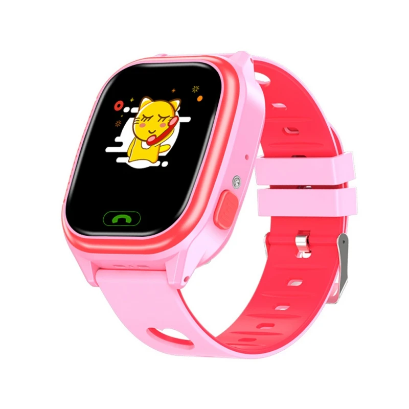 Детские умные часы с сенсорным экраном, музыкальным цифровым циферблатом, наручные часы, электронные обучающие игрушки для детей - Цвет: P