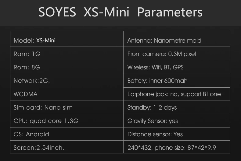 SOYES, новинка, XS Mini, 4G, смартфон, разблокированный, Android, смартфон, мобильный телефон, две sim-карты, Wifi, для лица, ID, Google Play, магазин, бесплатный Чехол, подарок