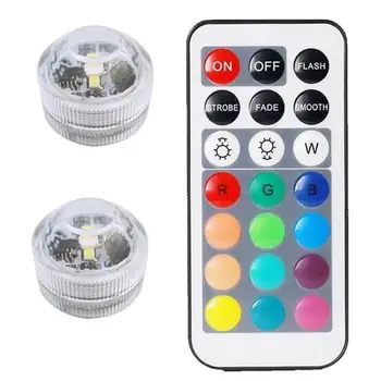 

3cm Diamond Twist Lamp 10 Lights Full Color Swimming Pool Remote 21 Key Remote Control Led Waterproof Lamp