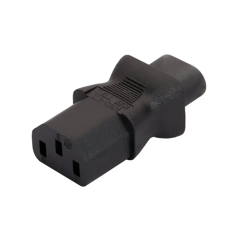 C8-C13 C13 IEC 320 C13 для C8 AC Мощность адаптер, волоконно оптический адаптер переменного тока 3-полюсный для C8 2Pin Рисунок 8 Мужской преобразователь переменного тока розетка