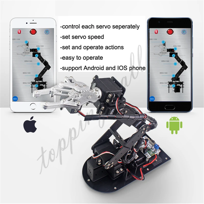 Arduino Robot 6 DOF Алюминиевый зажим крепление комплект Механическая Роботизированная
