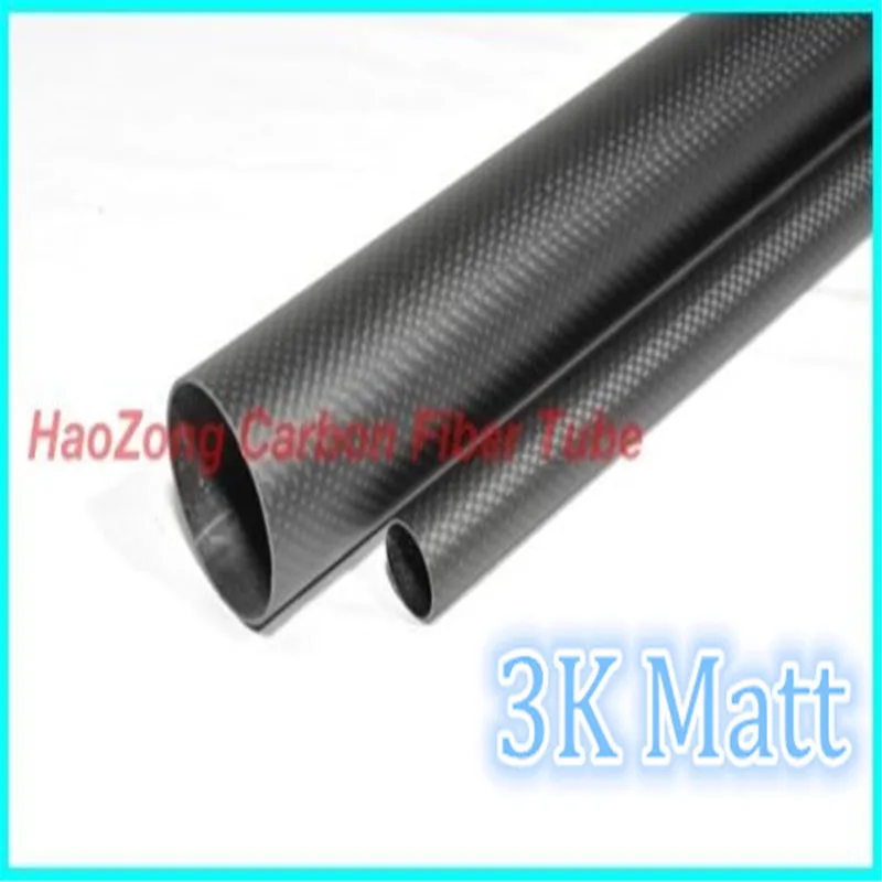 WHABEST 1pcs 3K Roll Wrapped Carbon Fiber Tube 35mm OD X 32mm ID X 500mm 100% Full Carbon Composite Material/Carbon Fiber Tubes/Pipes/Strips 