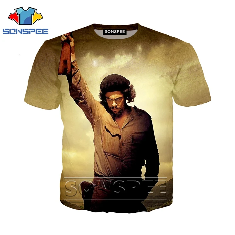 Футболка с 3d принтом в стиле аниме уличная одежда, мужской и женский костюм Che Guevara модная футболка детские футболки в стиле Харадзюку, Забавные футболки футболка homme A78 - Цвет: 20