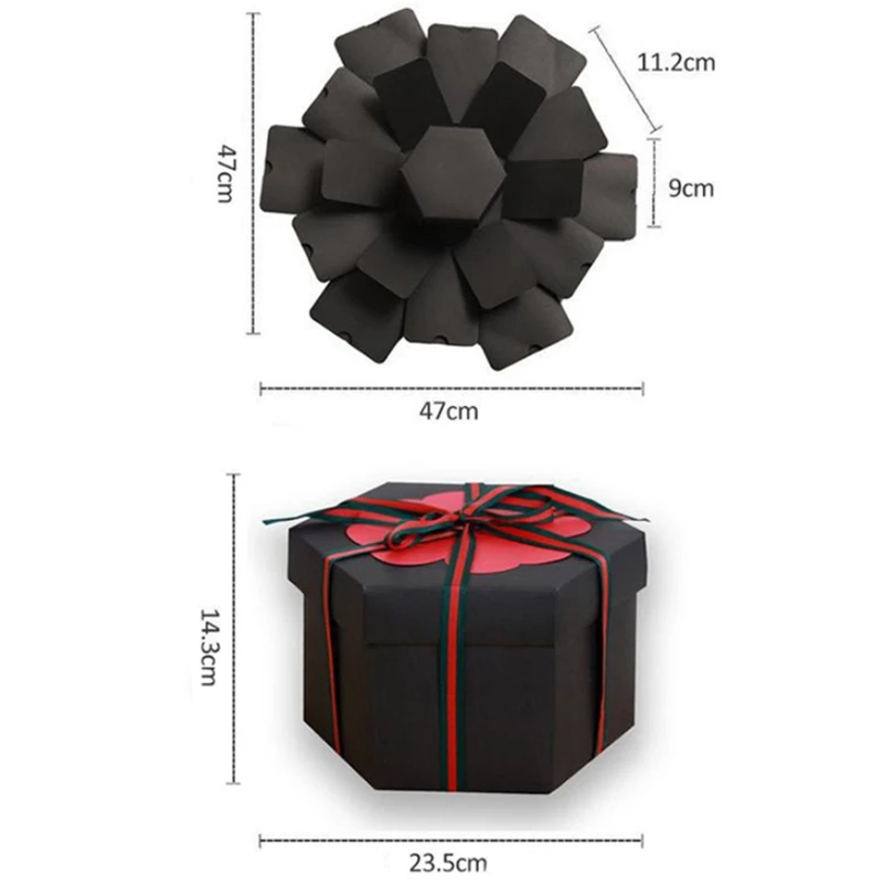 Diy Взрывная коробка свадебный подарок коробка взрыв юбилей Творческий скрапбук Diy Фотоальбом подарок на день рождения сюрприз