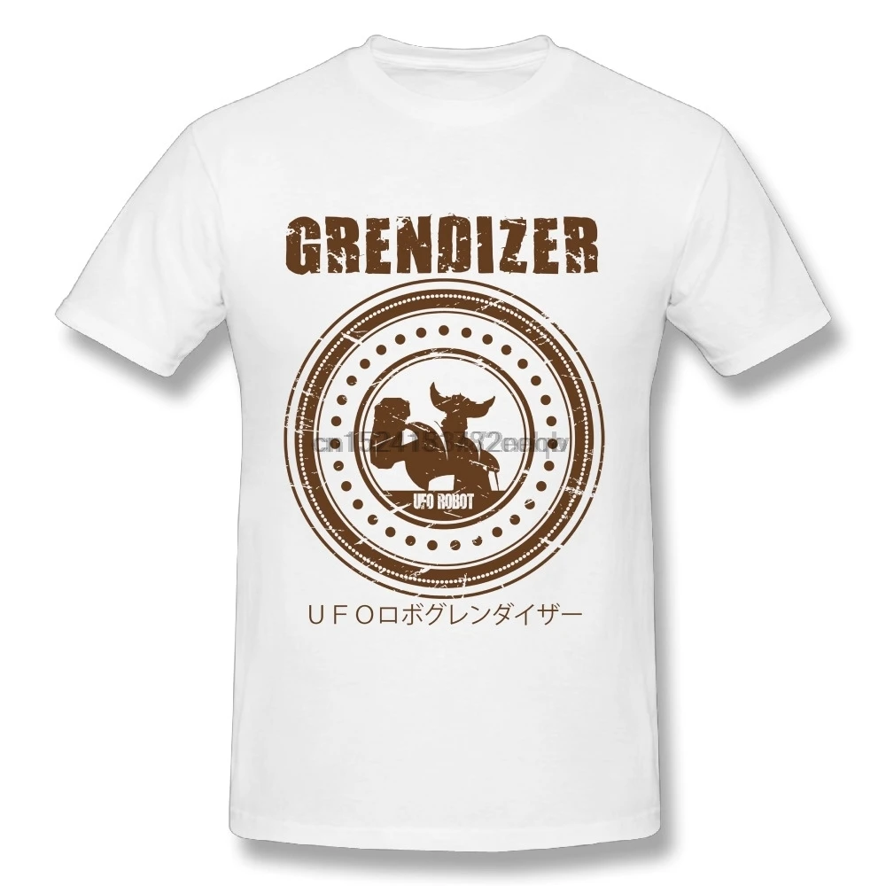 

Custom Male UFO Robot Grendizer T Shirts 100% Cotton Retro Anime For Boy T-Shirt