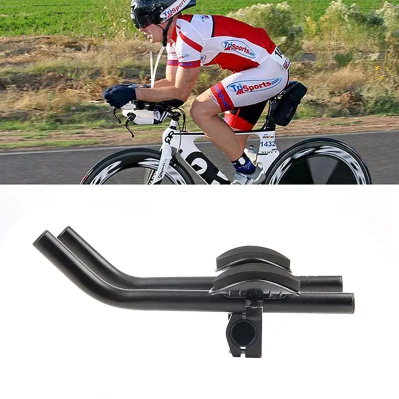 

Mountain Road Bike Cycling Race Bicycle MTB Aluminum Alloy Triathlon TT Handlebar Rest Handle Bar Separated 2 pcs Pipe Rest End