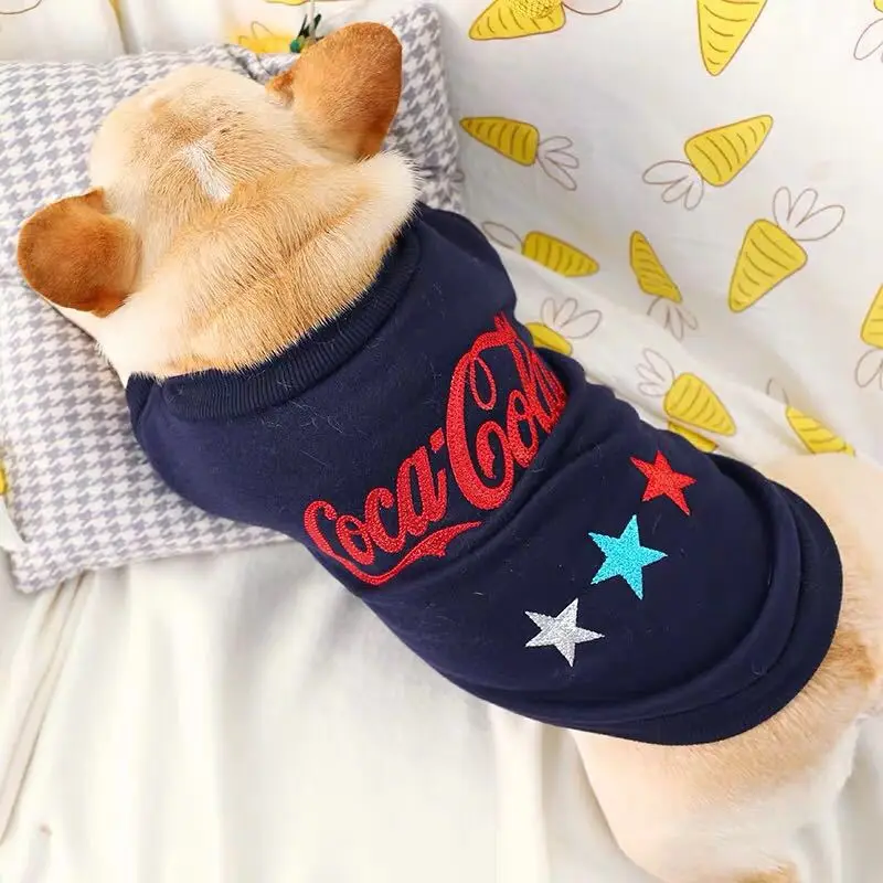 

Pet Popular Brand Clothing Thin Type for Spring And Autumn Pullover Hoody Fat Dog Summer T-shirt Law Bucket Corgi Pug Dog Clothe